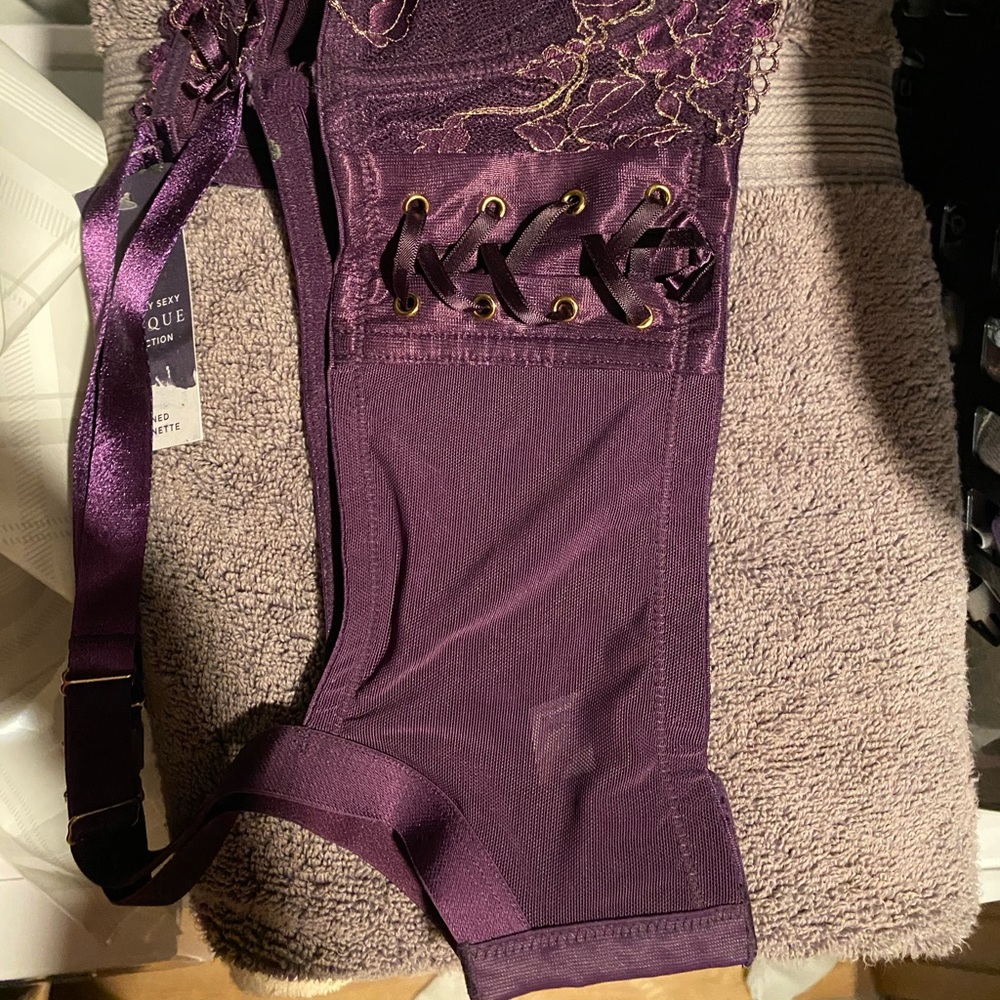 Lane Bryant metallic lace unlined balconette bra - Picture 4 of 4
